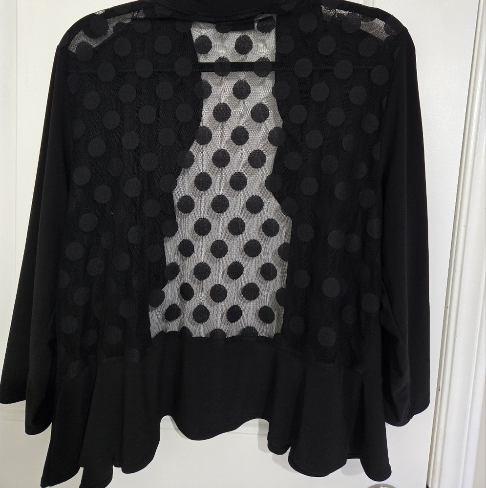 Nina Leonard Sheer Cardigan